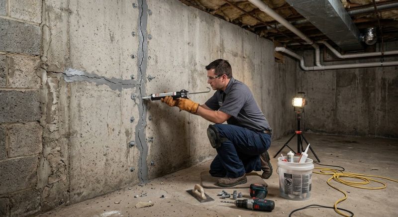Basement Crack Repair in Walton County, GA