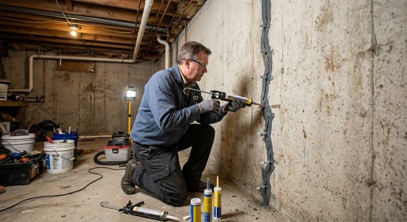 Basement Crack Repair in Walton County, GA