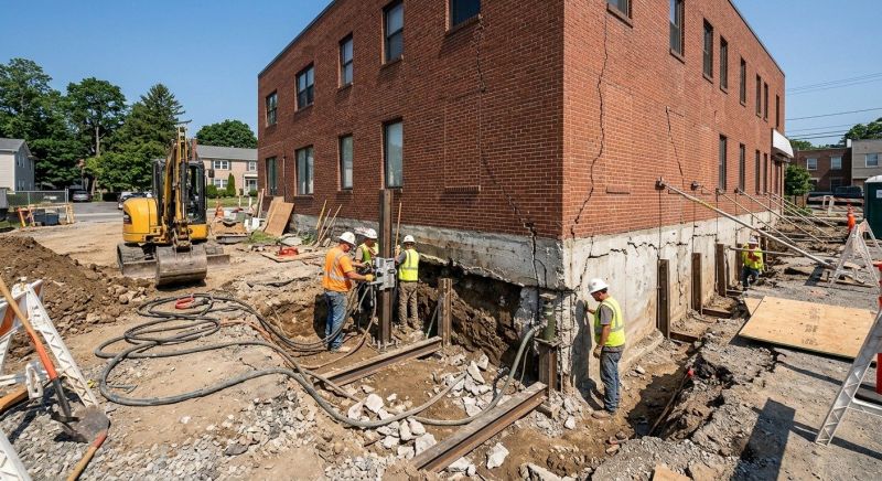 Building Foundation Repair in Mansfield, GA