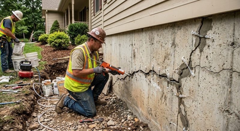 Cracked Foundation Repair in Dacula, GA