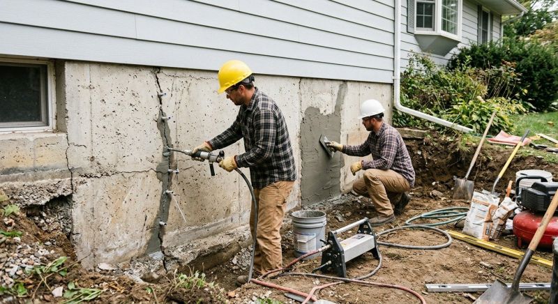 Cracked Foundation Repair in Monroe, GA