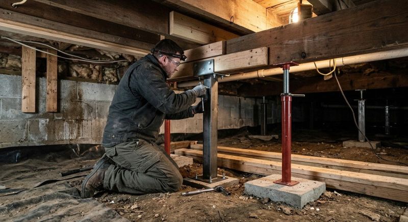 Crawlspace Structural Repair in Walton County, GA