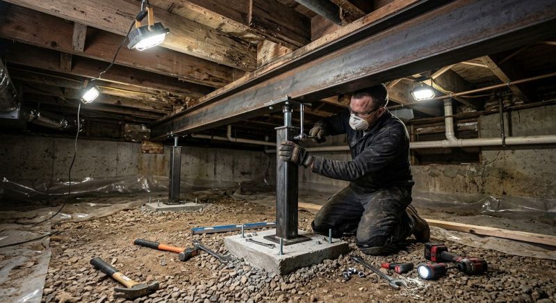 Crawlspace Structural Repair in Walton County, GA