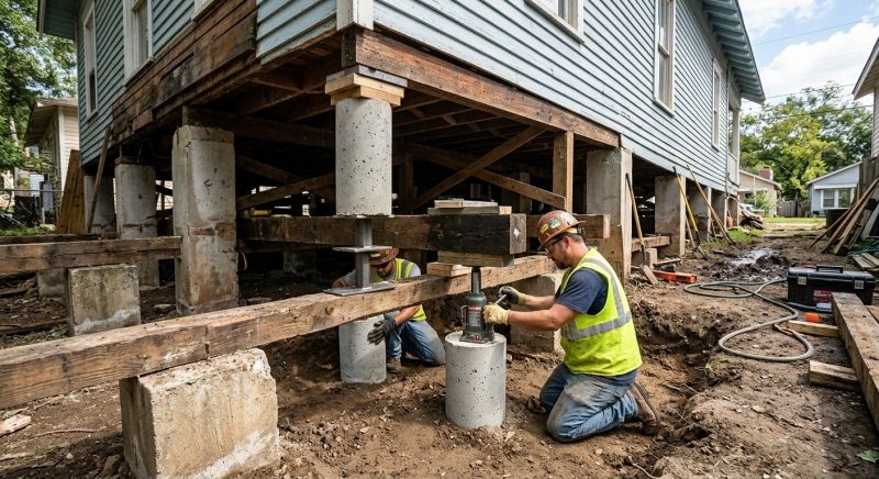 Foundation Pier Repair in Walton County, GA