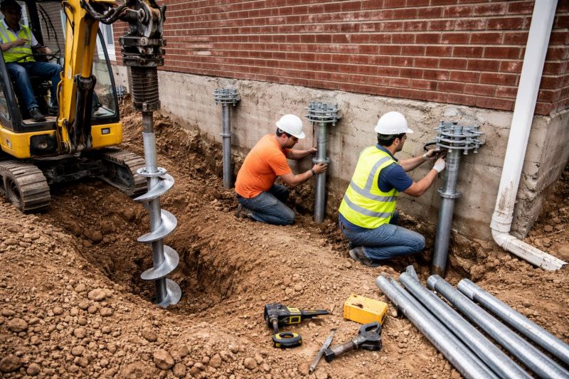 Helical Pile Installation in Walton County, GA