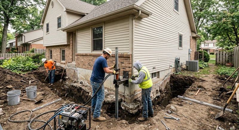 House Foundation Repair in Hoschton, GA