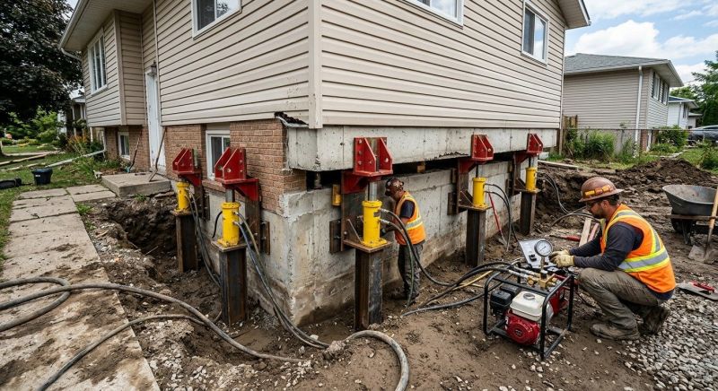 Sinking Foundation Lifting in Walton County, GA