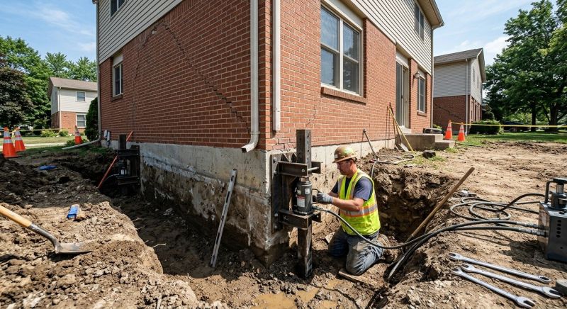 Sinking Foundation Repair in Walton County, GA