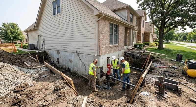 Sinking Foundation Repair in Monroe, GA