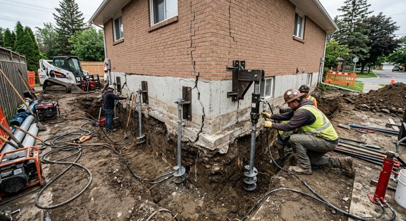 Sinking Foundation Repair in Snellville, GA