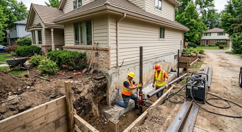 Slab Foundation Repair in Walton County, GA